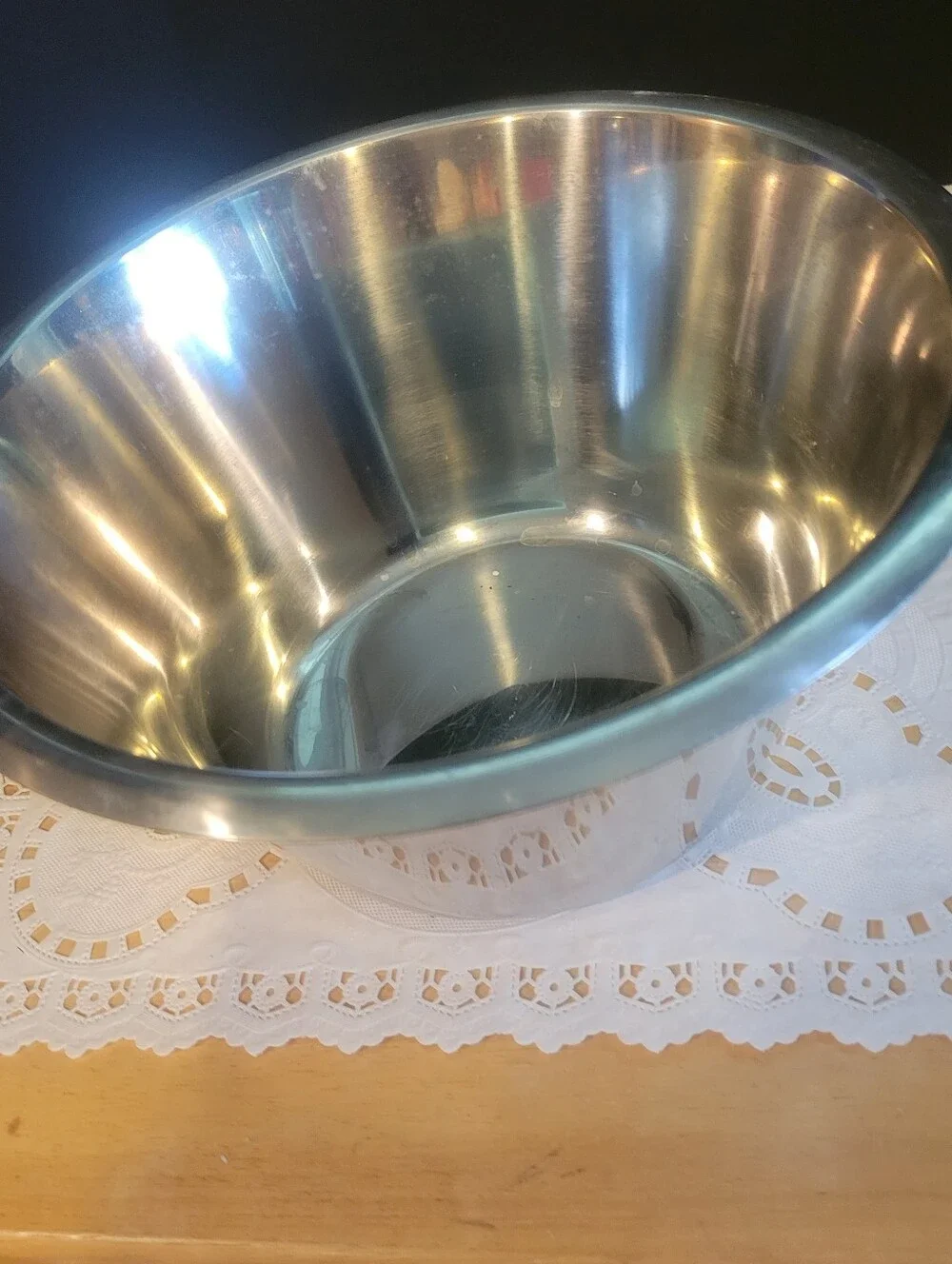 Rostfritt Stal 4L Stainless Steel Bowl Made in SwedenTapered bowl.
